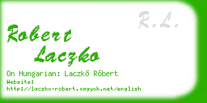 robert laczko business card